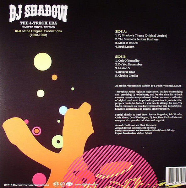 DJ Shadow : The 4-Track Era (Best Of The Original Productions (1990-1992)) (LP, Comp, Ltd)