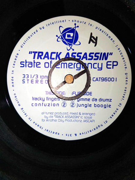 Tha Track Assassin* : State Of Emergency EP (12", EP, RE)