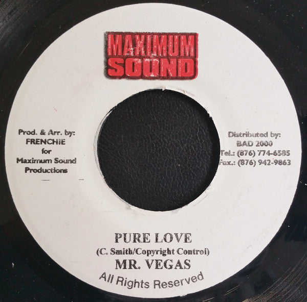 Mr. Vegas : Pure Love (7")