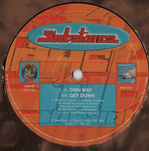 Substance (2) : Own Way / Get Down (12")