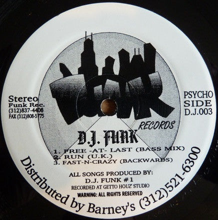 D.J. Funk* : Psycho Funk EP  (12")