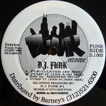 D.J. Funk* : Psycho Funk EP  (12")