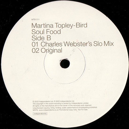 Martina Topley-Bird : Soul Food (12", Promo)