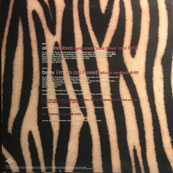 Syleena Johnson : Ain't No Love (12", Promo)