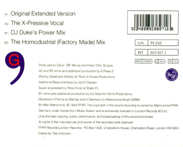 Gerideau : Take A Stand For Love (12", Single)