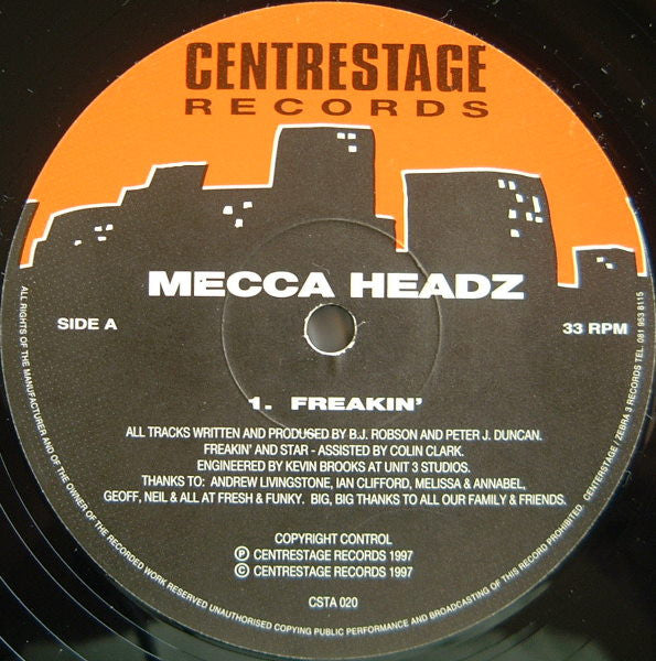 Mecca Headz* : Freakin' (12")