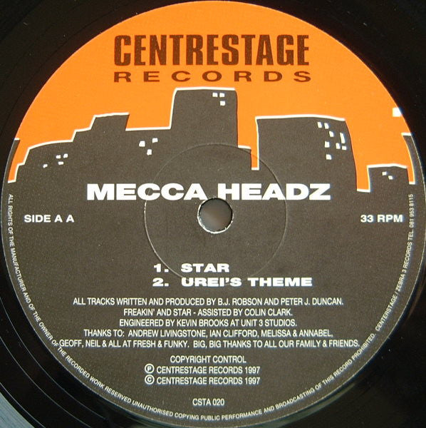 Mecca Headz* : Freakin' (12")