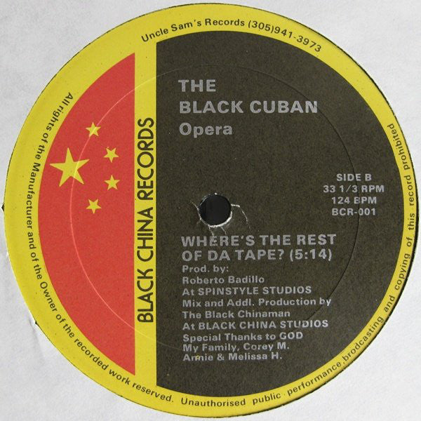 The Black Cuban Opera : The Sound Of Love (12")