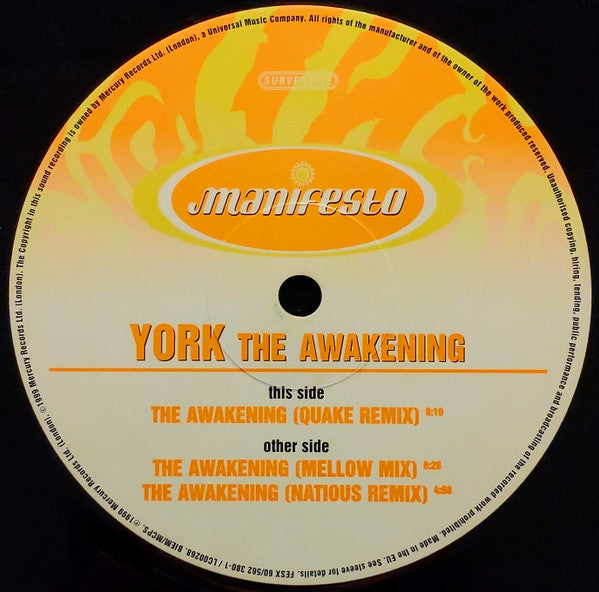 York : The Awakening (12", Single)