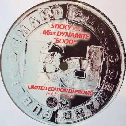 Sticky Feat Ms. Dynamite : Booo! (12", Ltd, Promo)