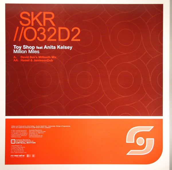 Toy Shop Feat. Anita Kelsey : Million Miles (12", Dis)
