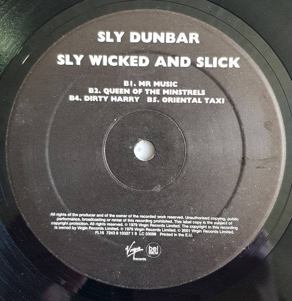 Sly Dunbar : Sly Wicked And Slick (LP, Album, RE)