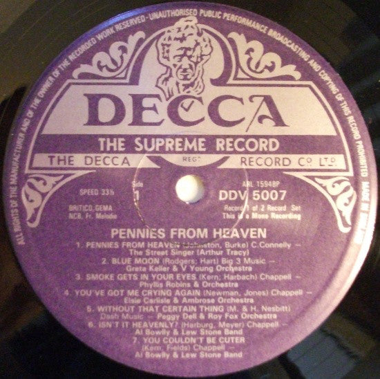 Various : Pennies From Heaven (2xLP, Comp)