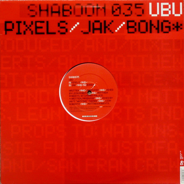 Ubu : Pixels / Jak / Bong (12")