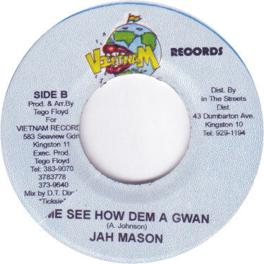 Determine / Jah Mason : Buzumy / Me See How Dem A Gwan (7")