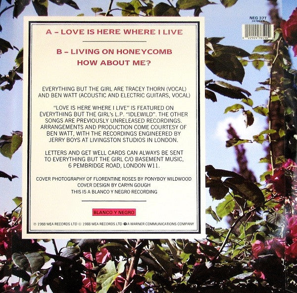 Everything But The Girl : Love Is Here Where I Live (12")