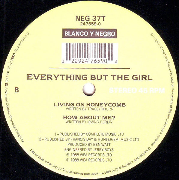 Everything But The Girl : Love Is Here Where I Live (12")