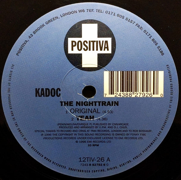 Kadoc : The Nighttrain (12")