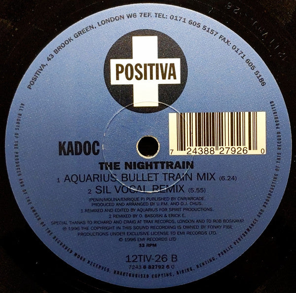 Kadoc : The Nighttrain (12")