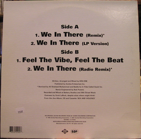 Boogie Down Productions : We In There (12", RE)