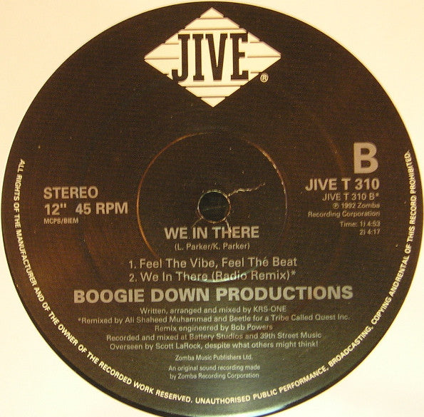 Boogie Down Productions : We In There (12", RE)