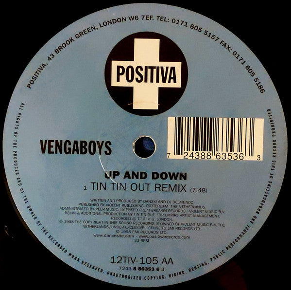 Vengaboys : Up And Down (12")