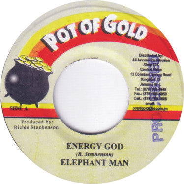 Elephant Man : Energy God (7", Single)