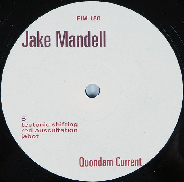 Jake Mandell : Quondam Current (2x12", Album)