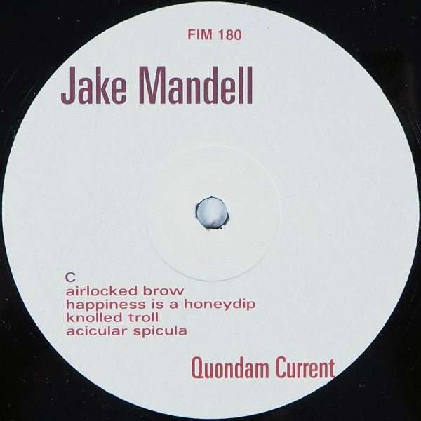 Jake Mandell : Quondam Current (2x12", Album)