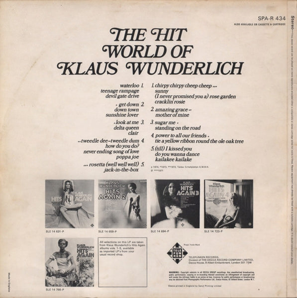 Klaus Wunderlich : The Hit World Of Klaus Wunderlich (LP, Comp)