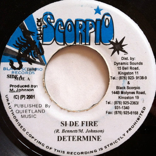 Determine / Hammer Mouth : Si De Fire / Chi Chi Man And Chi Chi Gal (7")