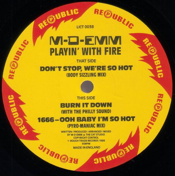 M-D-Emm : Playin' With Fire (12")
