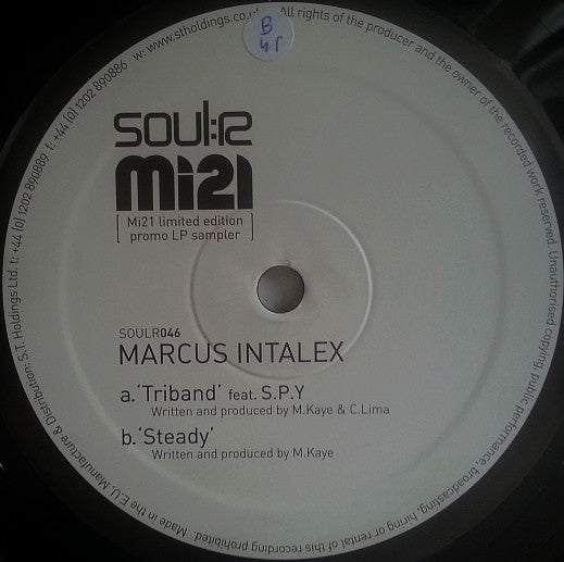Marcus Intalex : Triband / Steady (12", Ltd, Promo, Smplr)