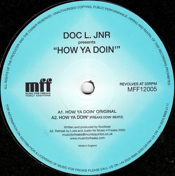 Doc L. Jnr* : How Ya Doin' (12")