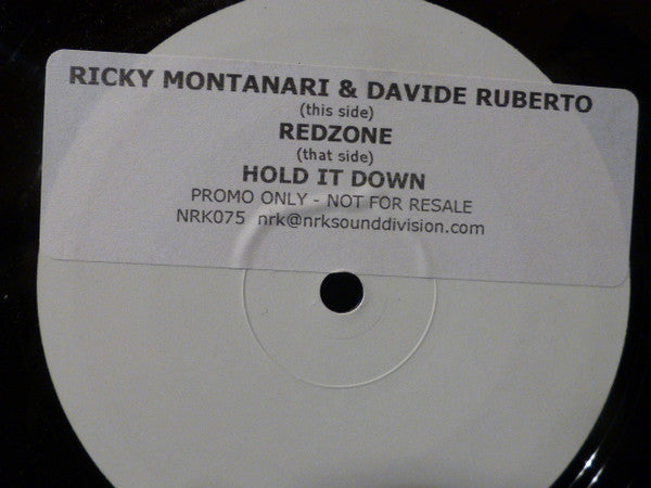 Ricky Montanari & Davide Ruberto : Redzone / Hold It Down (12", W/Lbl)