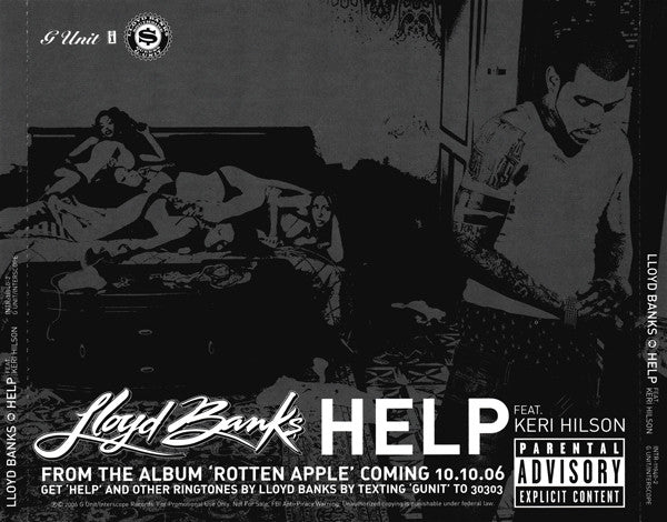 Lloyd Banks Featuring Keri Hilson : Help (CD, Single, Promo)