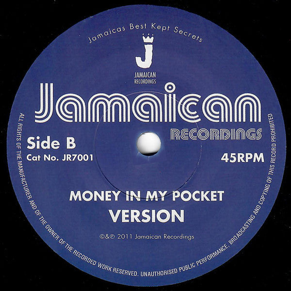 Dennis Brown : Money In My Pocket (7", Single, RE)