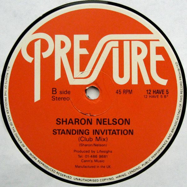 Sharon Nelson* : Standing Invitation (12")