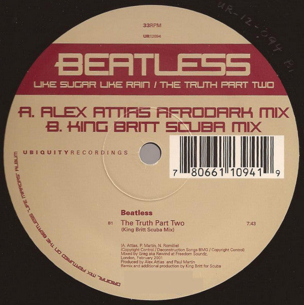 Beatless : Like Sugar Like Rain / The Truth Part Two (12", Ltd)