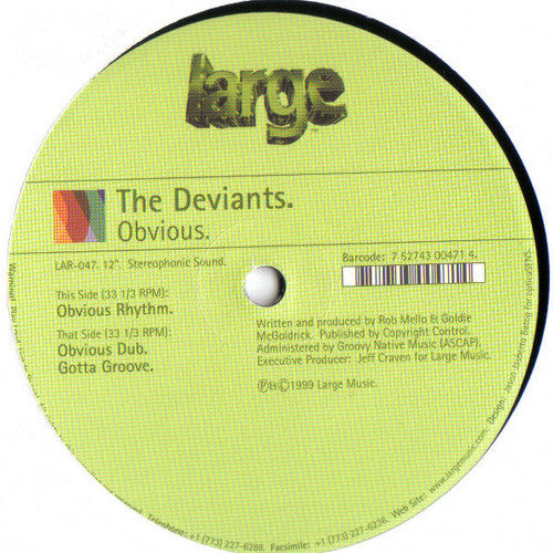 The Deviants : Obvious (12")