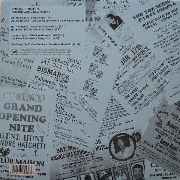 Gene Hunt : Chicago Dance Tracks Part 1 (2x12", Comp)