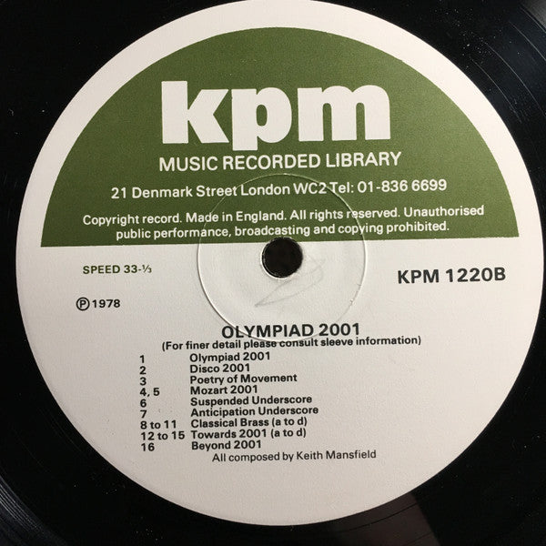 Keith Mansfield : Olympiad 2001 (LP)