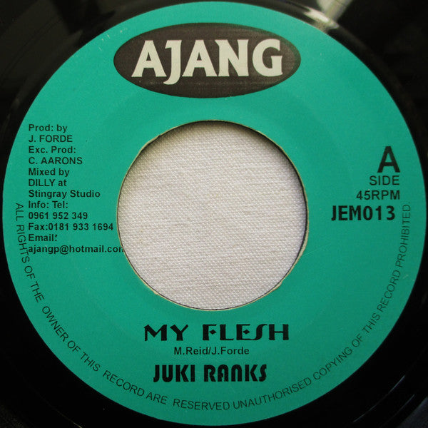 Juki Ranks* / Tubbi T* : My Flesh / My Life (7")