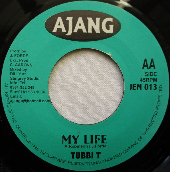 Juki Ranks* / Tubbi T* : My Flesh / My Life (7")