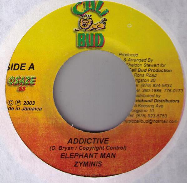 Elephant Man, Zyminis : Addictive (7")