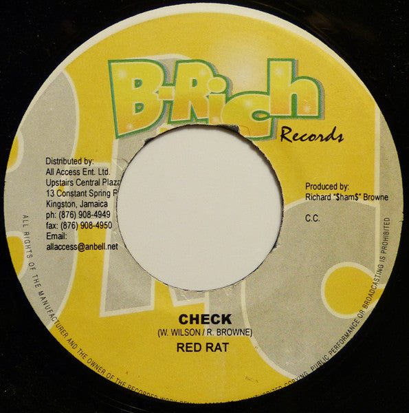 Psyco* / Red Rat : Call Me Now / Check (7")