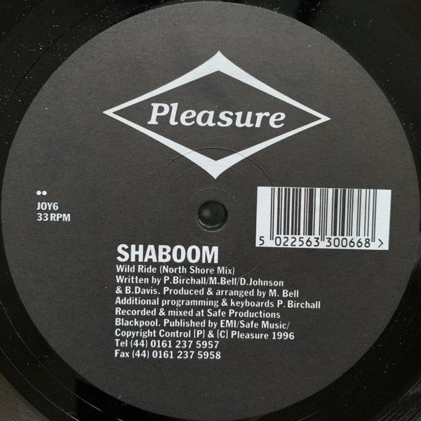 Shaboom : Wild Ride (12")