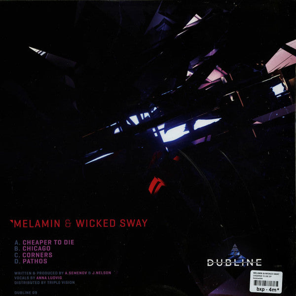 Melamin & Wicked Sway : Cheaper To Die (2x12")