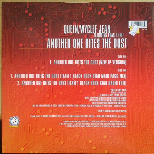 Queen / Wyclef Jean Featuring Pras* & Free (2) : Another One Bites The Dust (12", Single)