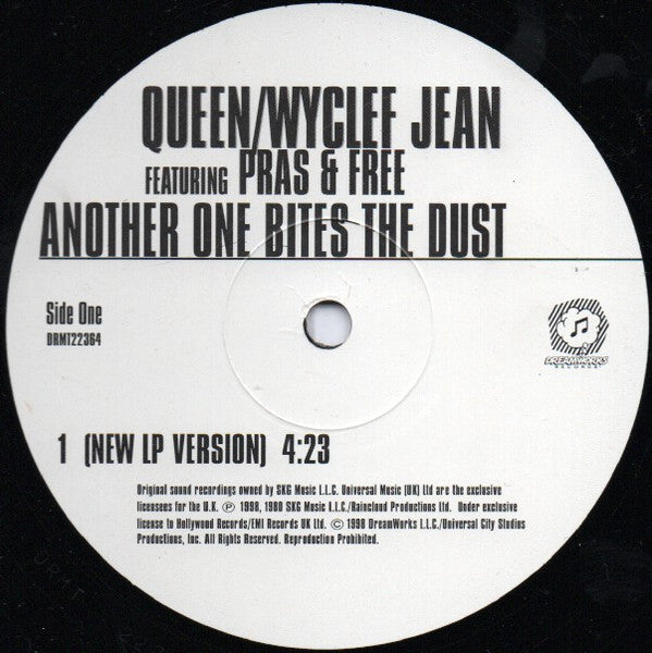 Queen / Wyclef Jean Featuring Pras* & Free (2) : Another One Bites The Dust (12", Single)